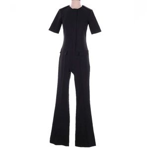 Zara woman Black Office Short Sleeve Jumpsuit S
